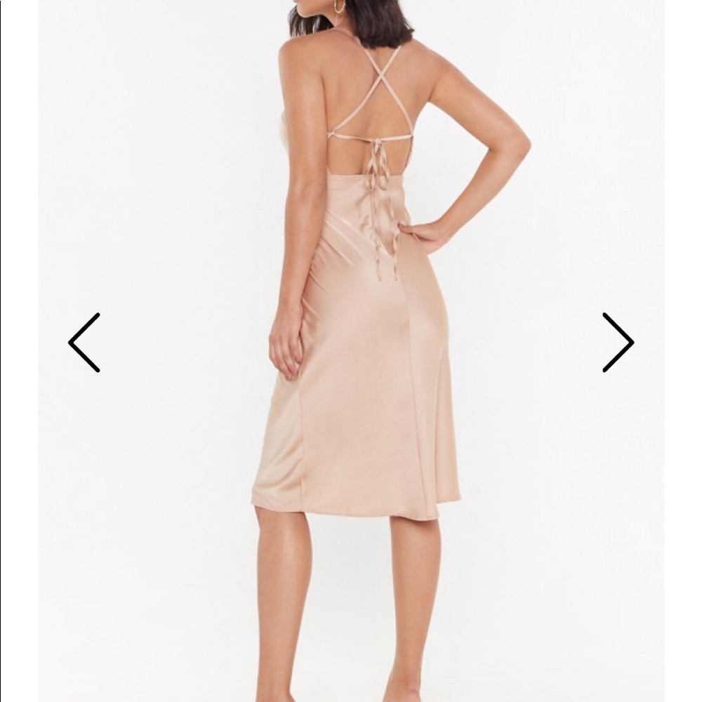 Satin Your Dreams Midi Dress NWT